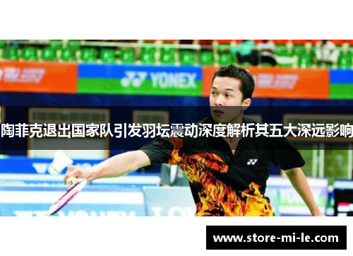 陶菲克退出国家队引发羽坛震动深度解析其五大深远影响
