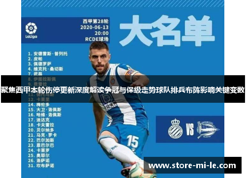 聚焦西甲本轮伤停更新深度解读争冠与保级走势球队排兵布阵影响关键变数 聚焦西甲本轮伤停更新深度解读争冠与保级走势球队排兵布阵影响关键变数